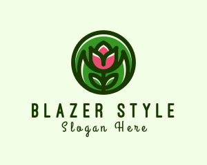 Tulip Flower Gardening logo design