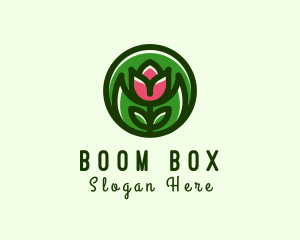 Tulip Flower Gardening logo design