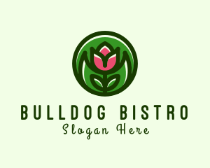 Tulip Flower Gardening logo design