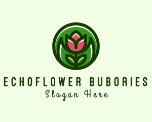 Tulip Flower Gardening logo design