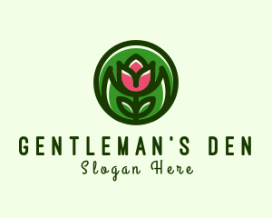 Tulip Flower Gardening logo design