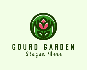 Tulip Flower Gardening logo design