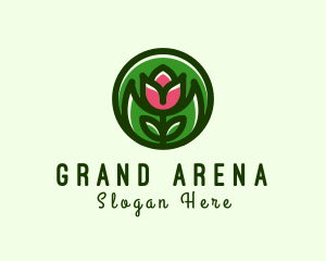 Tulip Flower Gardening logo design