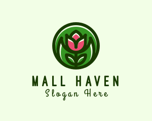 Tulip Flower Gardening logo design