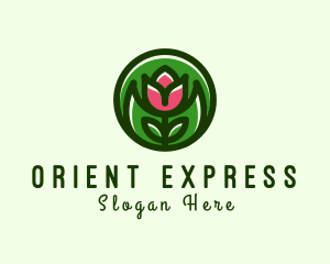 Tulip Flower Gardening logo design