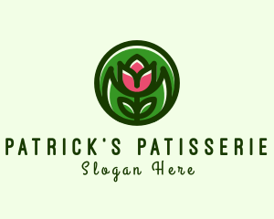 Tulip Flower Gardening logo design