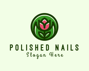 Tulip Flower Gardening logo design