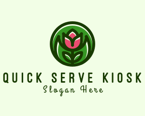 Tulip Flower Gardening logo design