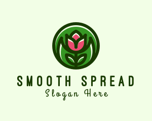 Tulip Flower Gardening logo design