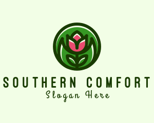 Tulip Flower Gardening logo design