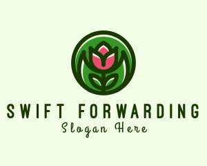 Tulip Flower Gardening logo design