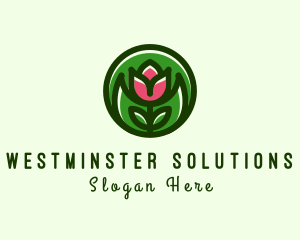 Tulip Flower Gardening logo design