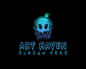 Ghost Street Art Graffiti logo design