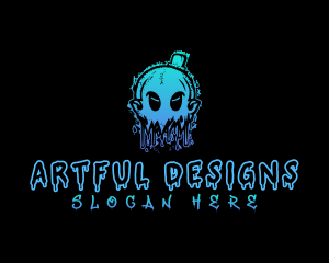 Ghost Street Art Graffiti logo design