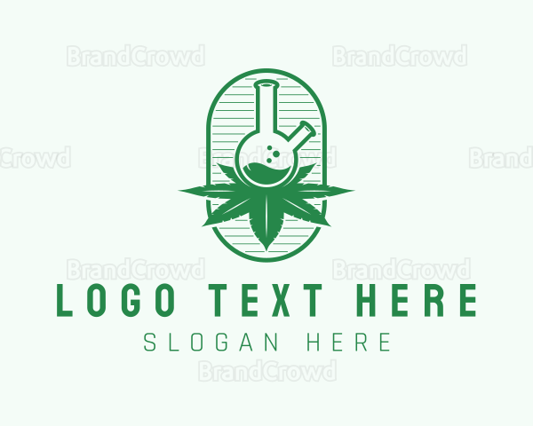 Marijuana Lab Flask Logo