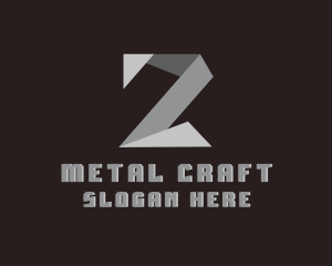 Fabricator - Origami Fold Structure Letter Z logo design