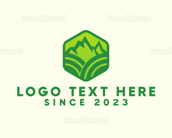 Hexagon Mountain Farm Logo