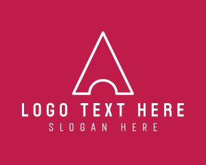 Triangular - Modern Triangular Letter A logo design