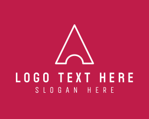 Triangular - Modern Triangular Letter A logo design