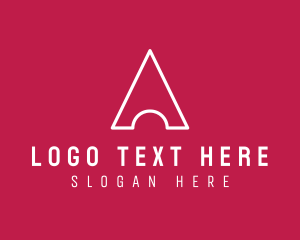 Contractor - Modern Triangular Letter A logo design