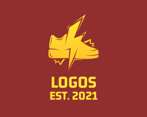 Volt - Lightning Bolt Sneakers logo design