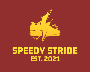 Sprinter - Lightning Bolt Sneakers logo design