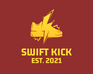 Lightning Bolt Sneakers logo design