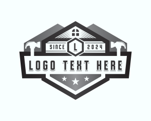 Roofing - Hammer Construction Builder logo design