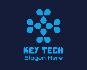 Blue Tech Company logo design