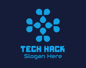 Blue Tech Company logo design