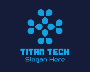 Blue Tech Company logo design