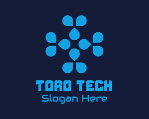 Blue Tech Company logo design