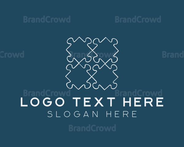 Jigsaw Puzzle Piece Logo