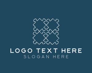 Jigsaw Puzzle Piece Logo