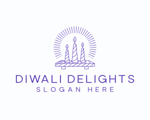 Diwali - Scented Candle Boutique logo design