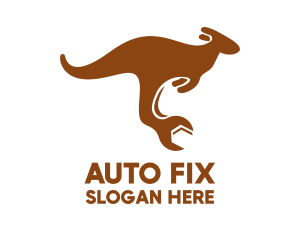 Mechanic - Mechanical Fix Kangaroo logo design