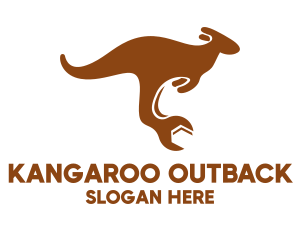 Australian - Mechanical Fix Kangaroo logo design