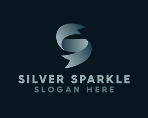 Silver - Silver Ribbon Letter S logo design