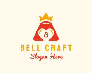 Bell - Heart Bell Crown Royal logo design