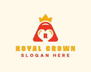 Heart Bell Crown Royal logo design