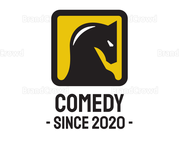 Yellow Square Horse Logo