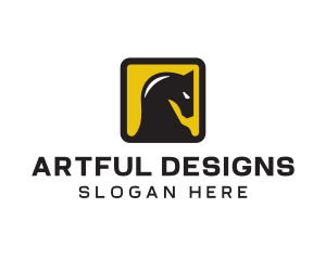 Stallion Horse Equine logo design