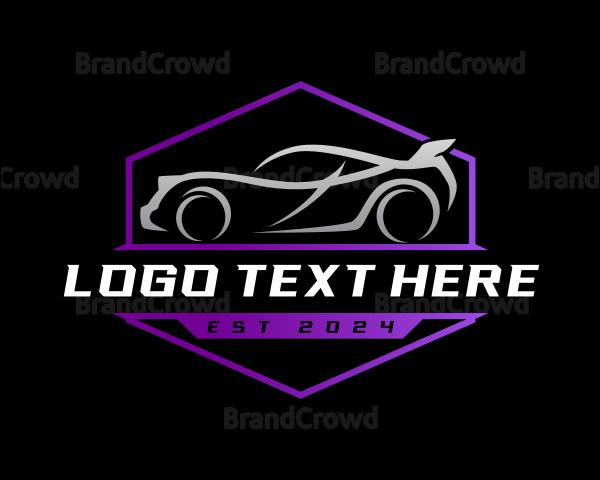 Sports Car Garage Logo