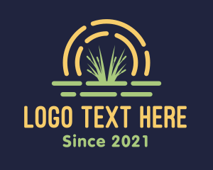 Environment - Wild Grass Sunset logo design