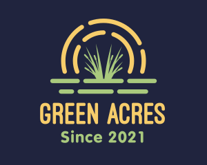 Wild Grass Sunset logo design