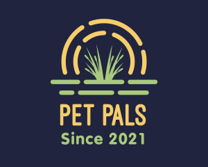 Wild Grass Sunset logo design