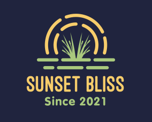 Sunset - Wild Grass Sunset logo design