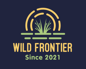 Wild Grass Sunset logo design