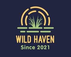 Wild Grass Sunset logo design