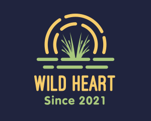 Wild Grass Sunset logo design